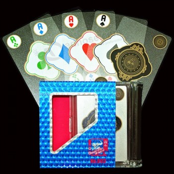 Transparent Plastic PVC Playing Cards with high quality