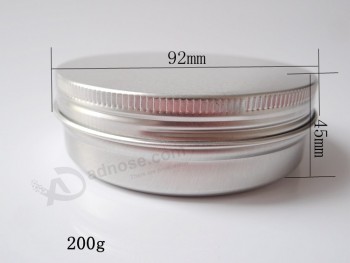200g Aluminum Jar for Cosmetics, Candy, Tea, Candle Custom
