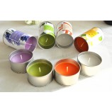 Candle Metal Tin with Airtight Lid Custom
