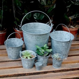 Heiß -Verkauf verzinktem Metall Garten Eimer Brauch