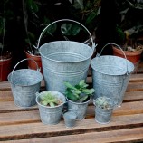 Quente -Venda Galvanizado jardim baldeS de metal perSonalizado