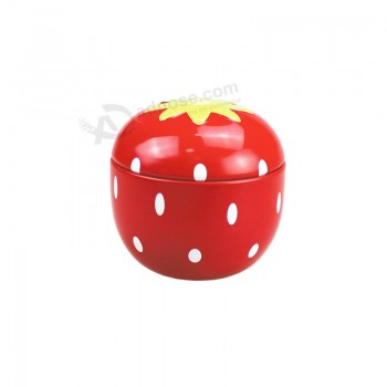 Strawberry Shape Milk Candy Tin Box Custom 
