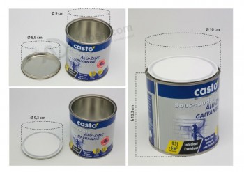 ホット販売500ミリリットルのペイント缶カスタム (F V-120609)