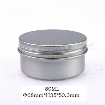 80Ml铝制化妆品锡罐，带螺帽定制
