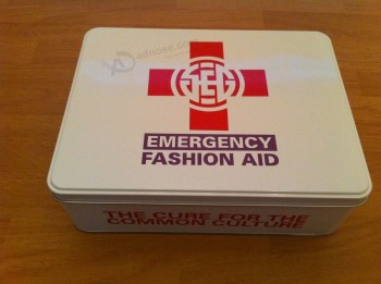 Ajuda de moda de emerGência e caixa de lata de produto de cuidadoS de Saúde por atacado 