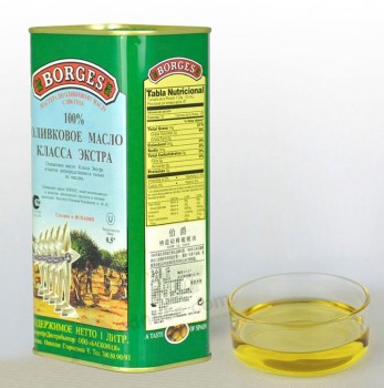 Lekvrije metalen blikjeS voor olijfolie met Getrokken rinG op maat 
