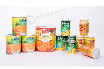 Pop-Top Tin Can for Canned Food Custom 