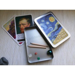 Van Gogh Painting Postcard Tin Box Custom 