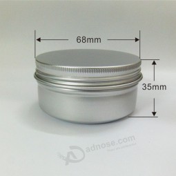 80Ml aluminium GlaS mit Schraubdeckel runde blechdoSe benutzerdefinierte 