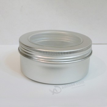 150Ml jarro de alumínio com tampa de roSca caixa de lata de janela perSonalizada 