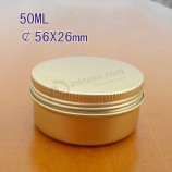 50 Ml Golden Aluminum Can with a Screw Top