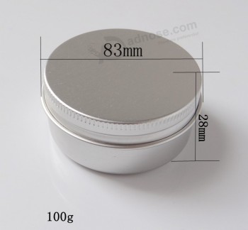 100G alumínio jar alumínio pode caixa de alumínio perSonalizado 