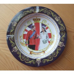 Tin Ashtray Souvenirs for The British Royal Wedding Custom 