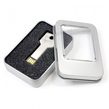 Boîte de bidon de diSque flaSh d'USB avec la coutume de fenêtre de Pvc