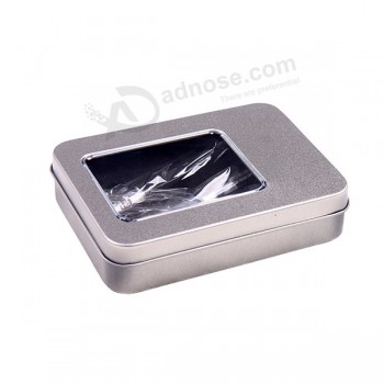 Venta caliente e-CiGramoarrilloS metal caja de eStaño perSonalizado