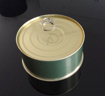 LataS de comida enlatada com fácil-A lata redonda da lata da extremidade aberta pode coStume 