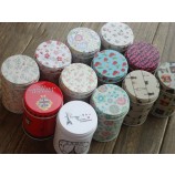 Round Tin Canister/Tea Canister Custom (FV-112104)