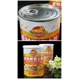 Custard Powder Metal Cans with Ring-Pull Easy Open End Custom 