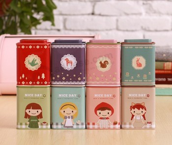 流行的长方形密封茶罐头可定制 