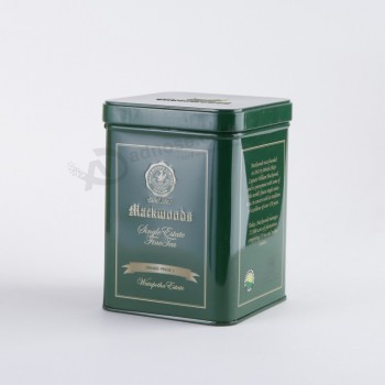 Green Tea Tin Cans Metal Box Custom 