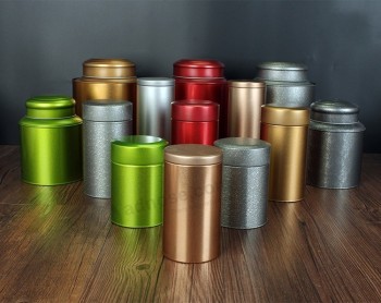 Custom Tea Cans with Metalic Pantone Colors