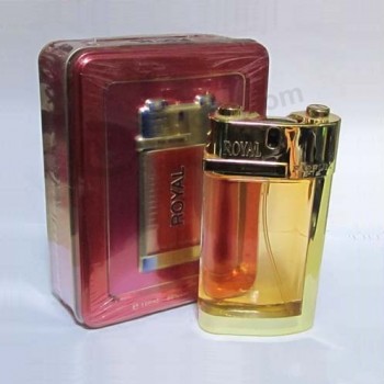 Caja de la lata del reGramoalo del perfume para el hombre perSonalizado