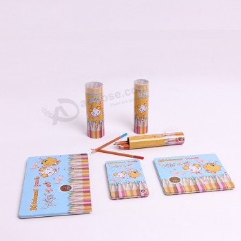 Six Sets of Tin Pencil Case Pen Container