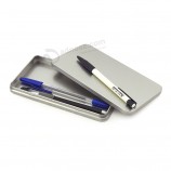 BlechdoSe Silber Metall FedertaSche benutzerdefinierte 