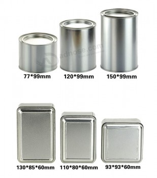 ConjuntoS de caixa de lata para embalaGem de chá perSonalizado 
