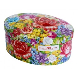 Oval Face Mask Packing Tin Box for Female Custom