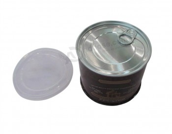 Packaging Tin Can with Plastic Cover and Aluminum Eoe Custom 
