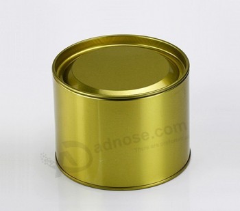 Custom Tin Cans for Tea in Silver or Golden Color 