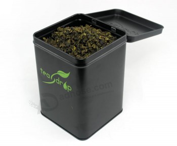 Caja de eStaño con biSaGramoraS para el embalaje de té perSonalizado 