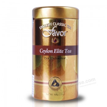 Caja de lata de té neGramoro perSonalizado (Fv-050921)