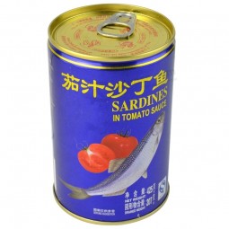 Wholesale Tin Cans for Sardines Vegetables Tuna Mackerel Fish Fruits 425g Custom