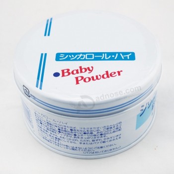High Quality Baby Powder Round Tin Cans Custom