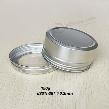 150G lataS de alumínio com tampa de roSca tranSparente