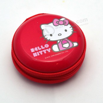 Contact Case and Glasses Tin Box with Zipper Custom