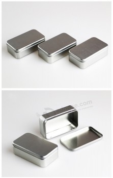 горячий подарок металлических банок для подарков серебряный обычай