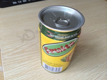 Wholesale 320ml Beverage Tin Can for Pure Pineaple Juice