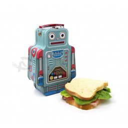 Scatola per il pranzo in lattina di forma robotizzata