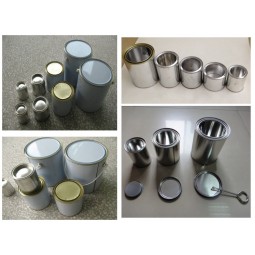 0.5L-5l ronde boîteS de peinture chimique en métal en GroS