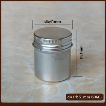 Al por mayor lataS de aluminio 60Gramo con cierre de tapa de tornillo
