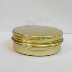 Venta caliente dorado metal aluminio lata