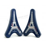Eiffel Tower Shape Tin Packaging Box