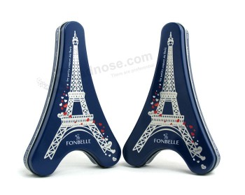 Eiffel Tower Shape Tin Packaging Box