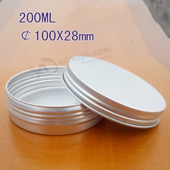 200Ml螺旋盖美容霜铝罐，锡，罐，容器