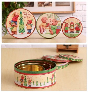 圣诞礼品饼干罐头容器批发
