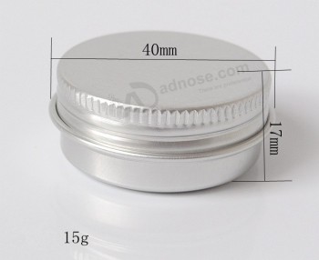 Wholesale 15g Aluminum Jar with Screw Lid
