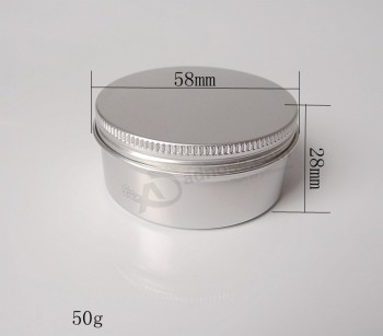 50G螺旋盖铝制锡罐批发